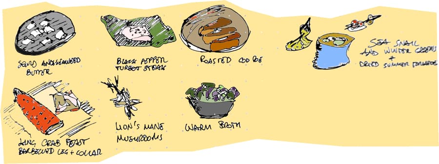 crab feast and snails